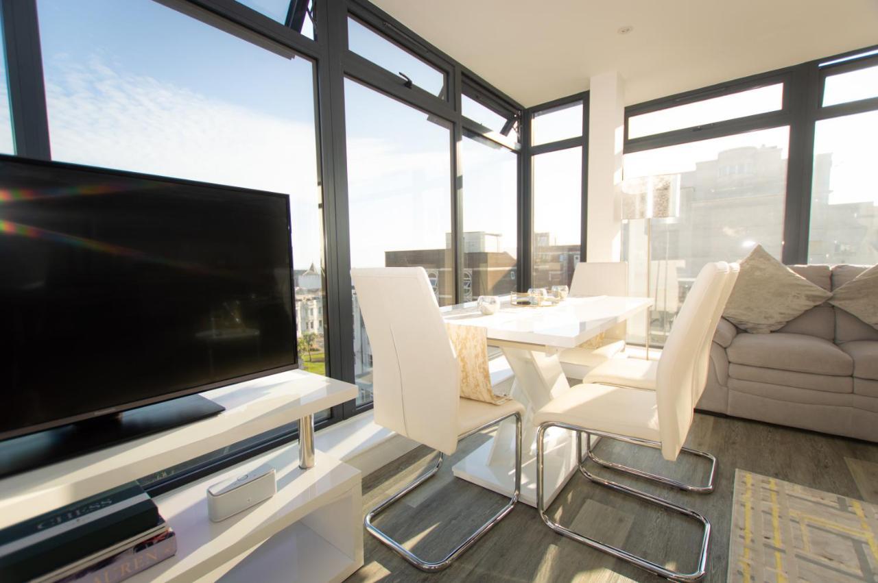 * Panoramic Penthouse With Sea & City Views Bournemouth Exteriör bild